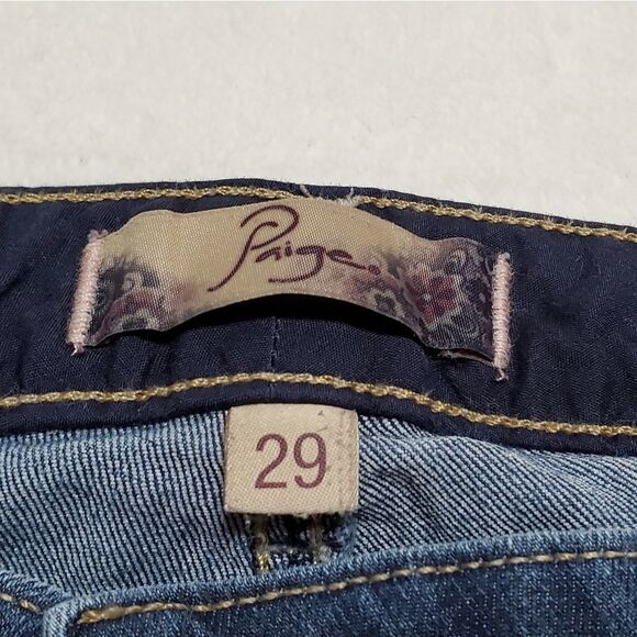 PAIGE Deep Horizon Roxie Capri Low Rise Mid Wash Ankle Skinny Jeans 29 - Picture 10 of 12